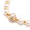 Natural Pearl Link Bracelets BJEW-D447-06G-3