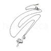 304 Stainless Steel Flamingo Shaped Pendant Cable Chain Necklaces for Women Men NJEW-Q032-02B-P-4