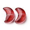 Transparent Spray Painted Glass Beads GLAA-I050-04B-2