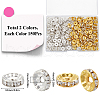 SOFPLATE 300Pcs 2 Colors Brass Rhinestone Spacer Beads RB-SP0001-04-2