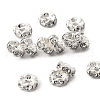 Brass Rhinestone Spacer Beads RB-A014-L5mm-01S-1