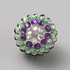 Easter Theme Chunky Resin Rhinestone Bubblegum Ball Beads RESI-CJC0025-02D-2