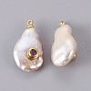 Natural Cultured Freshwater Pearl Pendants PEAR-F008-31G-07-2