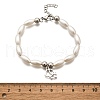 304 Stainless Steel Dog Charm Bracelets for Women BJEW-C098-10P-5