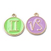 (Defective Closeout Sale)Alloy Enamel Pendants ENAM-XCP0001-41A-G-2