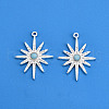 Brass Micro Pave Cubic Zirconia Enamel Pendants KK-T074-57P-1
