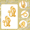   100Pcs Brass Clip-on Earring Findings FIND-PH0002-55A-4