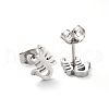 304 Stainless Steel Stud Earrings EJEW-H368-32P-2