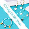 SUPERFINDINGS 98Pcs 7 Colors Light Gold Alloy Enamel Charms ENAM-FH0001-28-3