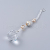 Faceted Crystal Glass Ball Chandelier Suncatchers Prisms AJEW-G025-A03-1