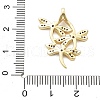 Brass Micro Pave Cubic Zirconia Pendants KK-A237-01C-G-3