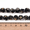 Handmade Gold Foil Glass Beads Strands FOIL-N029-04E-4