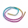 Electroplated Non-magnetic Synthetic Hematite Beads Strands G-L562-11A-3