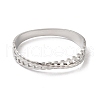Non-Tarnish Cross 304 Stainless Steel Hollow Hinged Bangles for Women BJEW-I315-19P-2