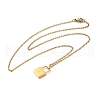 304 Stainless Steel Rolo Chain Pendant Necklaces NJEW-S444-01G-09-2
