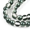 Baking Painted Transparent Glass Beads Strands DGLA-N011-6mm-07-3