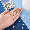 40Pcs Natural Freshwater Pearl Copper Wire Wrapped Rice Connector Charms PALLOY-PH01689-3