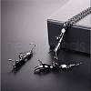 Cat Alloy Rhinestone Pendant Necklaces & Dangle Earring Sets FS-WGF21F1-03-2