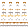   32Pcs 8 Style 304 Stainless Steel Chandelier Component Links STAS-PH0004-64-1