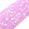 Synthetic Moonstone Beads Strands G-F142-8mm-09-1