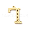 Rack Plating Brass Micro Pave Cubic Zirconia Pendant KK-H449-76G-22-3
