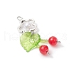 8Pcs 8 Colors ABS Plastic Imitation Pearl Pendants PALLOY-JF03872-4