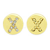 Brass Micro Pave Clear Cubic Zirconia Beads KK-T030-LA843-XX3-3
