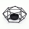 Iron Hollow Candle Holder AJEW-WH0019-69A-EB-1
