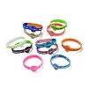 Sample Silicone Wristbands Bracelets BJEW-XCP0001-09-1