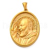Religion Golden Tone 304 Stainless Steel Pendants STAS-K289-01G-10-1