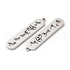 Non-Tarnish 304 Stainless Steel Pendants STAS-L020-003P-2