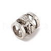 Tibetan Style Hollow Out Alloy European Beads TIBE-Q090-45AS-2
