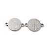 Religion 304 Stainless Steel Connector Charms STAS-C074-03B-P-1