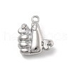 Brass Micro Pave Cubic Zirconia Pendants KK-D283-20P-1