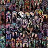 50Pcs Gothic PVC Self-Adhesive Black Cat Cartoon Stickers STIC-PW0021-01-1
