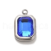 304 Stainless Steel Glass Pendants STAS-L022-062P-07-1