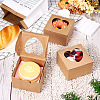 Square Paper Biscuit Boxes with Heart Clear Window CON-TAC0001-12C-02-7