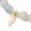8.5mm Round Gemstone Beaded Stretch Bracelets BJEW-JB10518-4