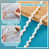   4 Yards Polyester Wavy Lace Ribbon OCOR-PH0004-78C-4