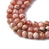 Natural Rhodonite Bead Strands G-A129-3mm-21A-4