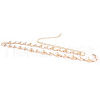 Leaf Alloy with Plastic Pearl Waist Beads FS-WGE56DF-01-5
