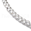 Rack Plating Brass Cubic Zirconia Elasticity Necklaces NJEW-S425-01P-3
