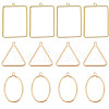 BENECREAT 30Pcs 3 Style Brass Pendants KK-BC0001-88G-1