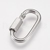 Tarnish Resistant 304 Stainless Steel Keychain Clasp Findings STAS-K183-02-A-1