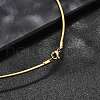 Casual Style 304 Stainless Steel Snake Chain Choker Necklaces STAS-O037-05G-3