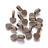 Alloy Glue-on Flat Bails PALLOY-A20070-AB-FF-2