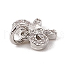 Brass Micro Pave Cubic Zirconia Pendant ZIRC-F132-86P-3