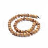 Natural Wood Beads Strands X-WOOD-F008-05-B-2