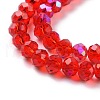 Electroplate Glass Beads Strands X1-EGLA-A034-T6mm-L09-3