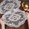 Polyester Lace Embroidery Table Mats AJEW-WH0413-78-3